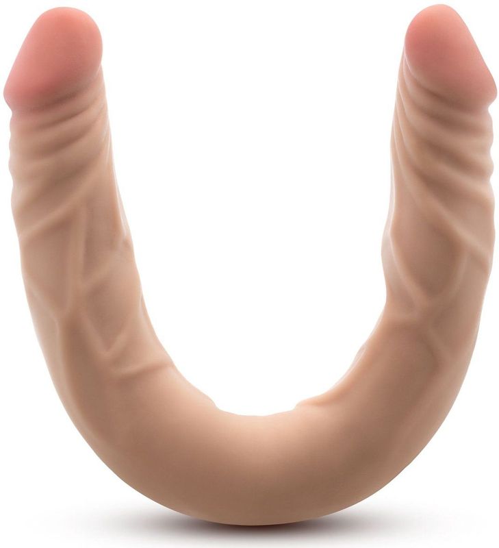 Dr. Skin Plus 14” Buigzame Dubbele Dildo Beige