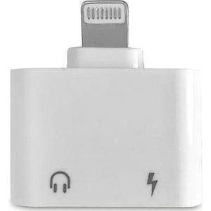 Dual port adapter / splitter voor iPhone hoofdtelefoons en oplader Delight