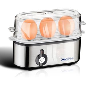 Eierkoker - Eierkoker electrisch - Geschikt voor 3 eieren - RVS