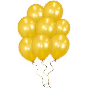 LUQ - Luxe Metallic Gouden Helium Ballonnen - 10 stuks - Verjaardag Versiering - Decoratie - Latex Ballon Metallic Goud