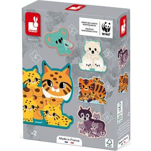 JANOD J08625 puzzel Legpuzzel 20 stuk(s) Dieren