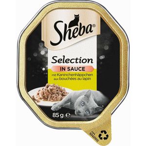 Sheba Schaal Selectie in Saus Hapjes 22x85g - Konijn