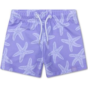 Swim Essentials Zwemboxer/Zwembroek Jongens - UV Zwemkleding Jongens - Lila Sea Star - Maat 122/128