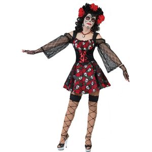 Dia de los Muertos piraat kostuum voor vrouwen  - Verkleedkleding - Small