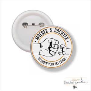 Button Met Speld 58 MM - Moeder & Dochter