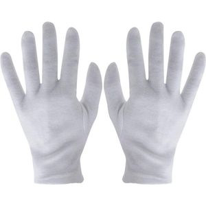 WiseGoods Luxe Witte Handschoenen - Werkhandschoenen - Kostuum Handschoen - Verkleedkleren - Verkleden - Dames / Heren - Wit