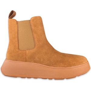 FitFlop F-Mode Suede Flatform Chelsea Boots BRUIN - Maat 42