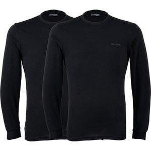 Campri Thermoshirt lange mouw (2-PACK) - Sportshirt - Heren - Maat XL - Zwart