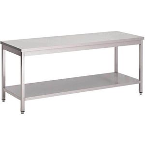 Werktafel - RVS - Onderblad - 140 X 70cm GN125 - Horeca & Professioneel