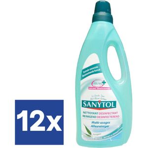 Sanytol Desinfecterende Allesreiniger - 12 x 1L - Voordeelverpakking