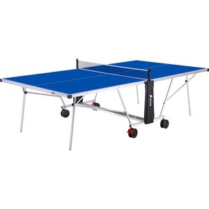 Cougar Tafeltennistafel Deluxe 2800 Outdoor Blauw – ACP Aluminium/composiet speelveld - Pingpongtafel voor binnen en buiten – Inklapbaar – Incl. net