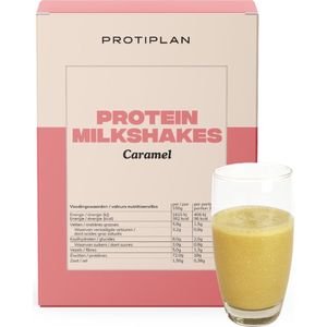 Protiplan | Milkshake Karamel | 7 x 25 gram | Eiwitdieet | Proteïne shake | Past in een koolhydraatarme levensstijl