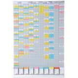 Kaartplanner 10-kolom 54 sleuven 64x96 cm