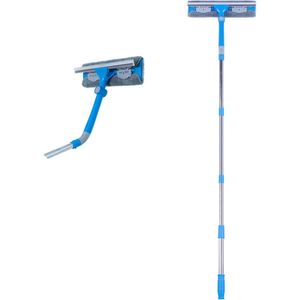 Professionele Raamwisser met Telescoopsteel - 2-in-1 Raamreiniger voor Hoge Ramen