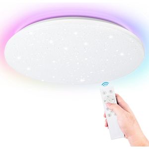 24W LED Plafondlamp met sterrenhemel Plafondverlichting Verlichting Woonkamer Afstandsbediening Glitter Lamp RGB