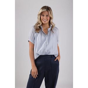 NUKUS Alaina Blouse Dames - Jurken - Blauw - Maat XL