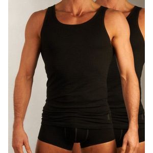 Sloggi Men 24/7 Vest - heren singlets (2-pack) - zwart - Maat: XXL