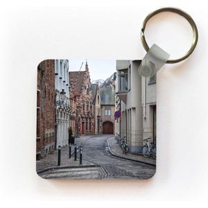 Sleutelhanger - Uitdeelcadeautjes - Brugge - Fiets - België - Plastic