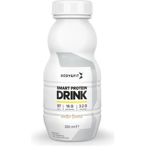 Body & Fit Smart Protein Drinks - Sportdrank - Proteïneshake / Eiwitshakes - Vanille - 1 tray (6 stuks)