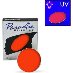 Mehron - Paradise AQ Schmink op Waterbasis Neon/Glow in the Dark - Super Nova - Neon Oranje - 7 gram