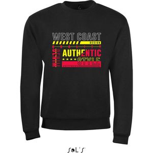 Sweatshirt 359-16 Zwart West Coast Authentic - L