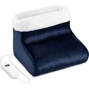 Navaris Elektrische Voetenwarmer 3 Temperatuurniveaus - Met overhittingsbeveiliging - 30 x 30 x 24 cm - Wasbaar, Blauw