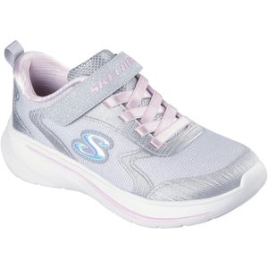 Skechers - Wave 92 - Sneakers - Lichtgrijs - Mesh - Bungee Veters