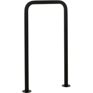 Fietsenrek MCW-N42, fietsenrek, leunbeugel, slagboom, binnen/buiten staal met poedercoating 120x70x12cm