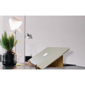 Laptop Standaard - Macbook - Chromebook - Laptoptafel - Laptopstandaard - Laptophouder - Laptop verhoger - Hout - Bamboe - Accessoires Kantoor - Thuiswerken