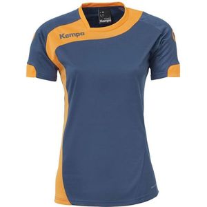 Kempa Peak Shirt Dames Petrol-Oranje Maat XS