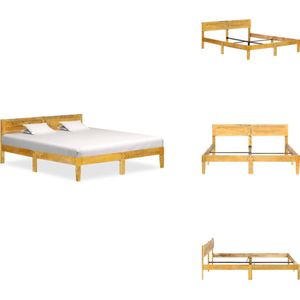 vidaXL Bedframe - Bedframes - Bed Frame - Bed Frames - Bedframe massief mangohout 180 cm