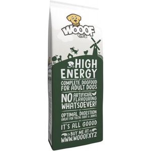 WOOOF High-Energy - Geperst hondenvoer - Geperste hondenbrokken - Droogvoer - 14KG