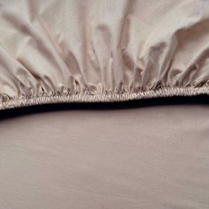 Kayori Kiyo Splittopp. Hoeslaken Tencel - 160x200-210cm - Rondom Elastiek - Verkoelend - Taupe