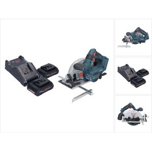 Bosch GKS 18V-57-2 Professionele accucirkelzaag 18 V 165 mm borstelloos + 2x ProCORE accu 4.0 Ah + lader