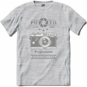 Foto Camera 1986 | Fotografie - Camera - Photography - T-Shirt - Unisex - Donker Grijs - Gemêleerd - Maat S