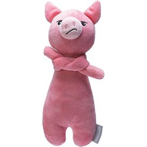 beeztees knuffel varken roze - geen pieper = silent - wasmachine en droogkast safe