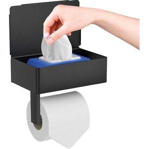 Toiletpapierhouder - Zelfklevende Toiletrolhouder voor Badkamer - Modern Design - Roestvrij Staal - Gemakkelijke Installatie