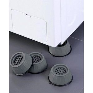 Wasmachine Poten - Onderzetters - Trillingsdempers Wasmachine - Verhoger - Extra Dik - Wasmachine Dempers - Droger - Vaatwasser - Trillingsdempers - Schokdemper - 4 Stuks