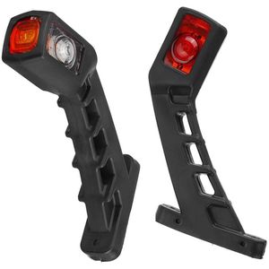Zijmarkeringslichten - 2 LED parkeerlichten achter - zijmarkeringslichtenset voor aanhangers - vrachtwagens en caravans