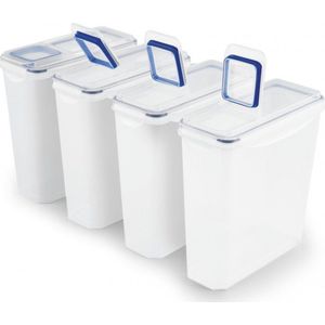 Gourmetmaxx Frischhaltedosen, Container, Rechthoekig, 3,7 l, Transparant, Polypropyleen (PP), Silicone, -20 - 110 °C
