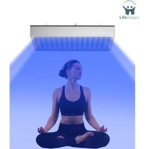 LifeStages - Zonnehemel - Looeilamp Solarium Home - Draagbare Looplamp Met 225 LED's - Verstelbare Standaard - Opvouwbaar - Gezichtsbruiner - Huidbruiningslicht Voor Gezicht En Lichaam