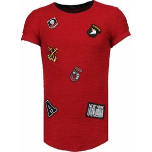 Exclusief Military Patches - T-Shirt - Bordeaux