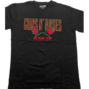 Guns N' Roses - 87 Tour Heren T-shirt - L - Zwart