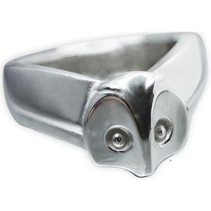 AuBor ®. Zilveren ring. De uil ""Ukuli"" 19mm