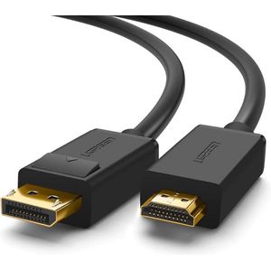 Ugreen - unidirectionele - DisplayPort naar HDMI kabel 4K - 30 - Hz - 32 - AWG - 1,5 - m - zwart - (DP101 - 10239)