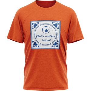 JAP Koningsdag heren shirt (Maat S) - Regular fit - Oranje kleding - ""That's another biscuit"" - 100% Katoen t-shirt