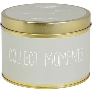 collect moments, fris ruikende geurkaars van My Flame, soja wax, roet niet