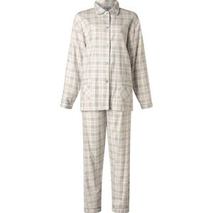 Dames pyjama flanel van Lunatex 641513 grijs maat XXL