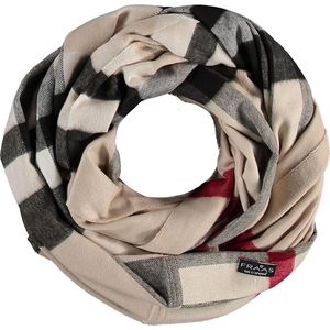 FRAAS Sjaal Cashmink® Scarf with FRAAS Plaid Beige