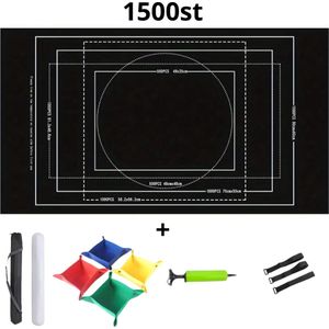 Bovista Puzzelmat - Portapuzzle - Puzzelmap - 500 Stukjes - 1000 Stukjes - 1500 Stukjes - Puzzelkoffer - Puzzelbord - Opbergsysteem - Grijs - Inclusief Accessoires